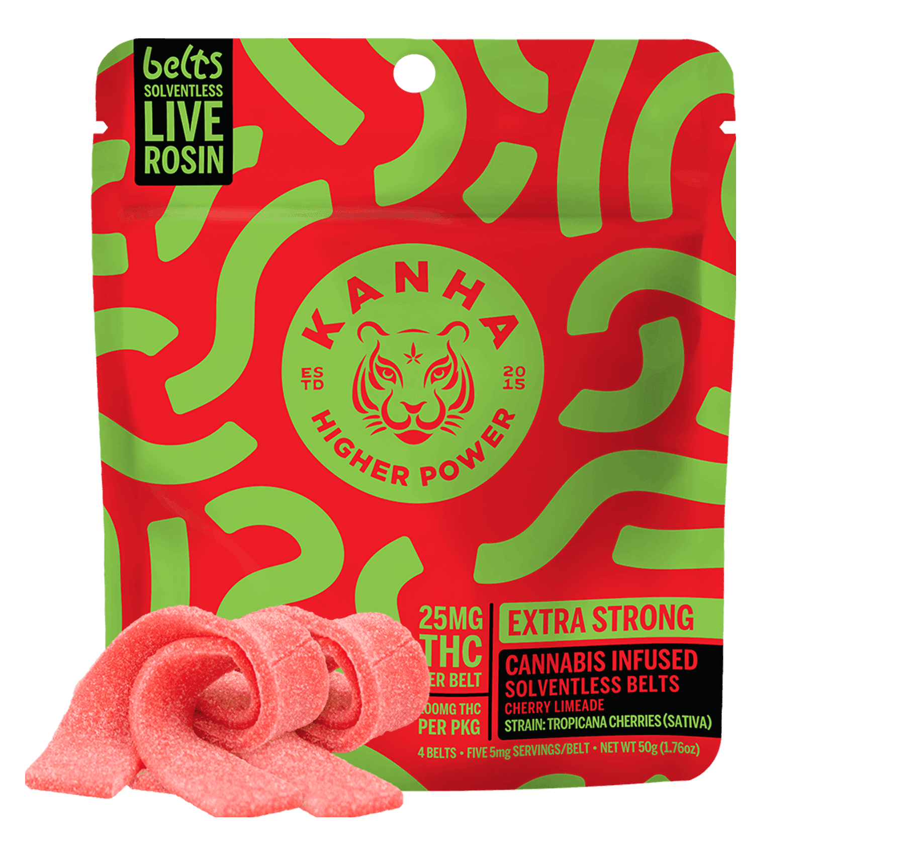 KANHA | Live Rosin Belts | Cherry Limeade | Sativa | 4-pack
